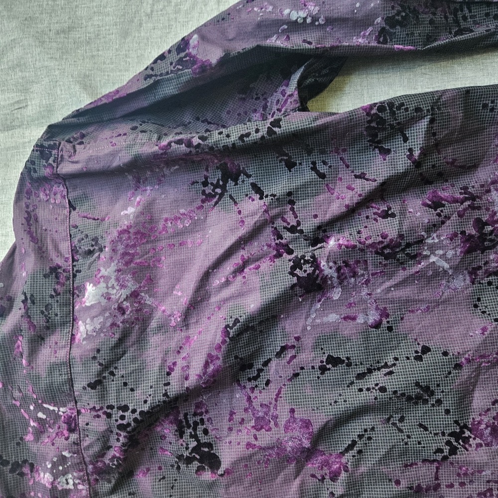 Georg Roth Mens Small Black & Purple Floral Long Sleeve Shirt Designer - Picture 15 of 16